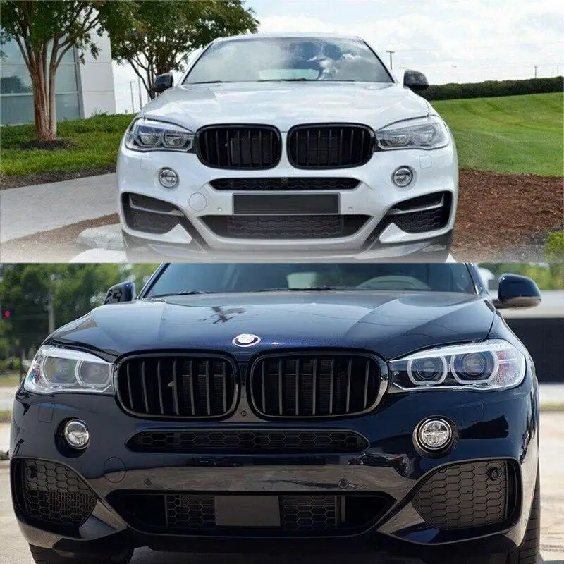 Ноздри Решетка радиатора BMW X5 F15 X6 F16  (черный мат) БМВ